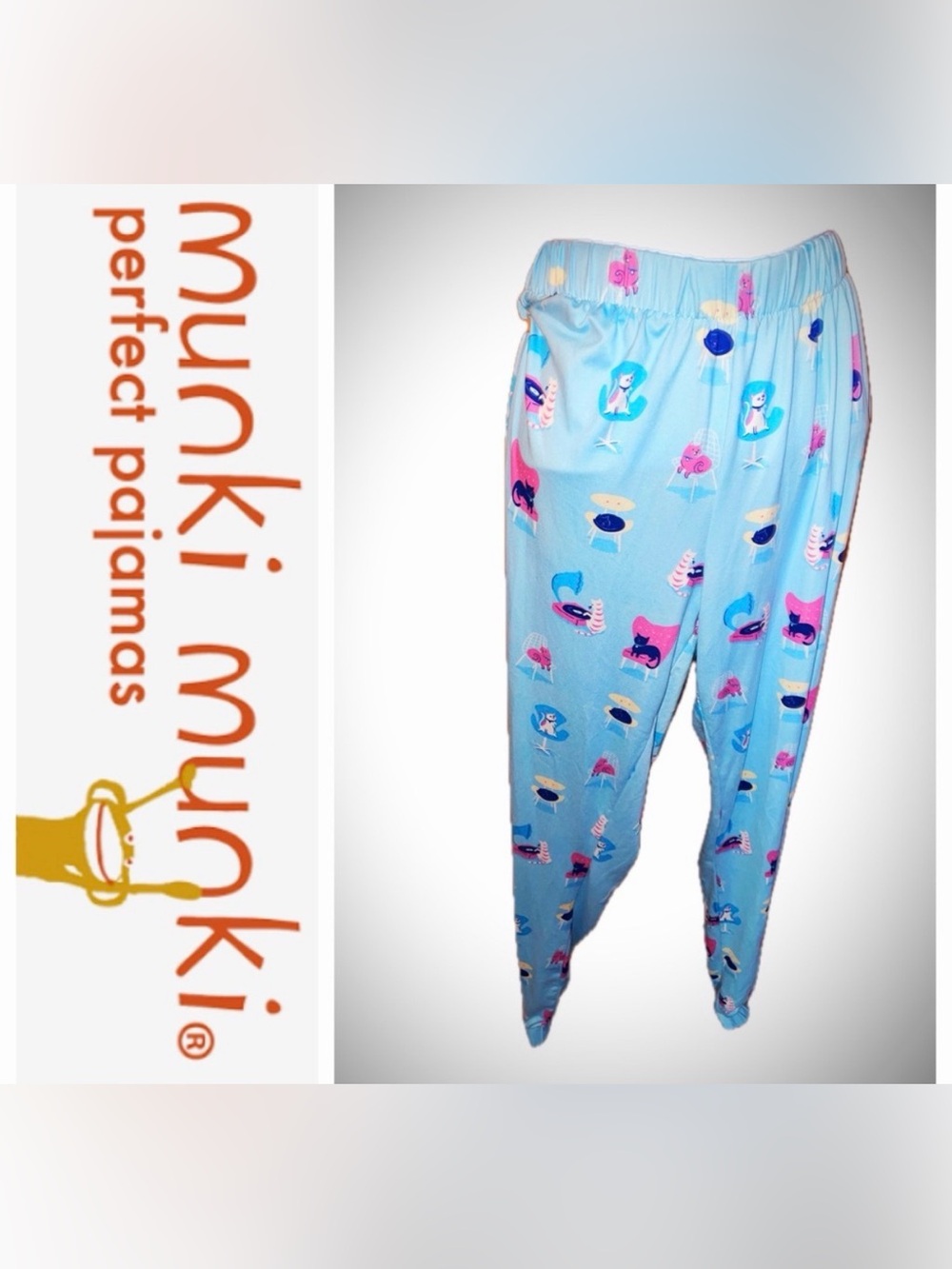 Cat Pajama pants 🐈‍⬛🩵🩷😴